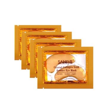 3ss Crystal Collagen Gold Powder Eyes Masks Moisturizing Lip Mask Dark Circles Acne Beauty Patches For Eye Skin Care 3pcs